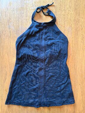 Lululemon Black Halter Top Athletic Yoga Tank Size 4